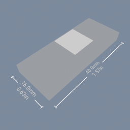 Showing a part's size