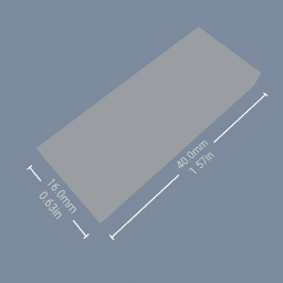 Showing a part's size
