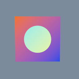 Two pictures mixed by code