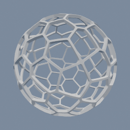 A Voronoi pattern on a surface